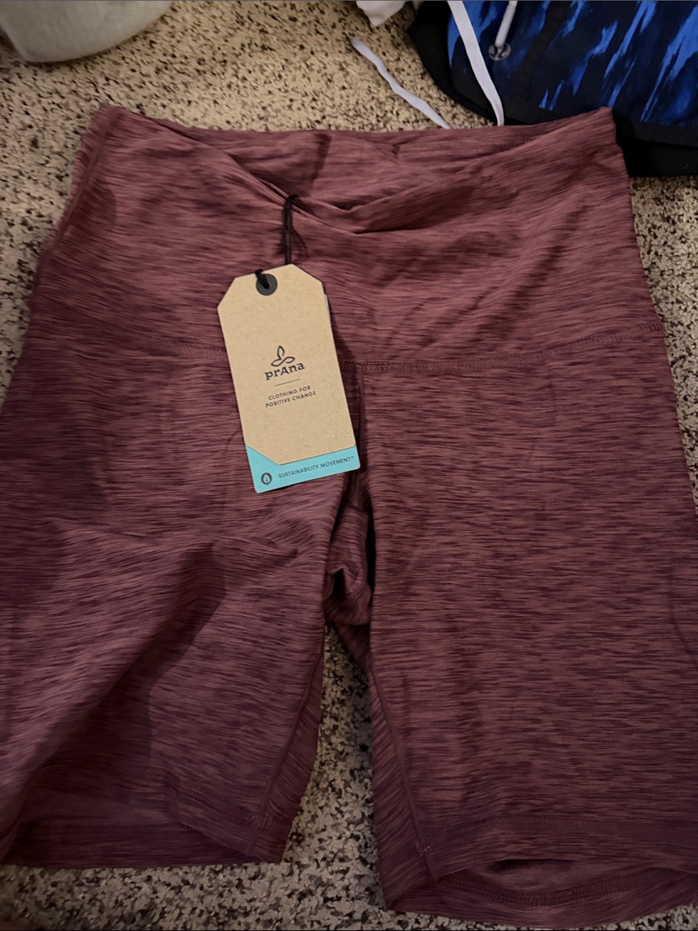 Prana Women's Bike Shorts in Wine Heather